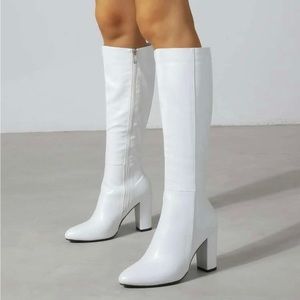 White long boots